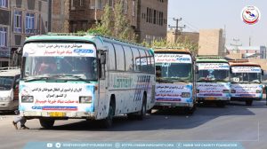 کاروان ترانسپورتی انتقال مهاجرین عودتکننده با حمایت بنیاد خیریهٔ حبیبیار
